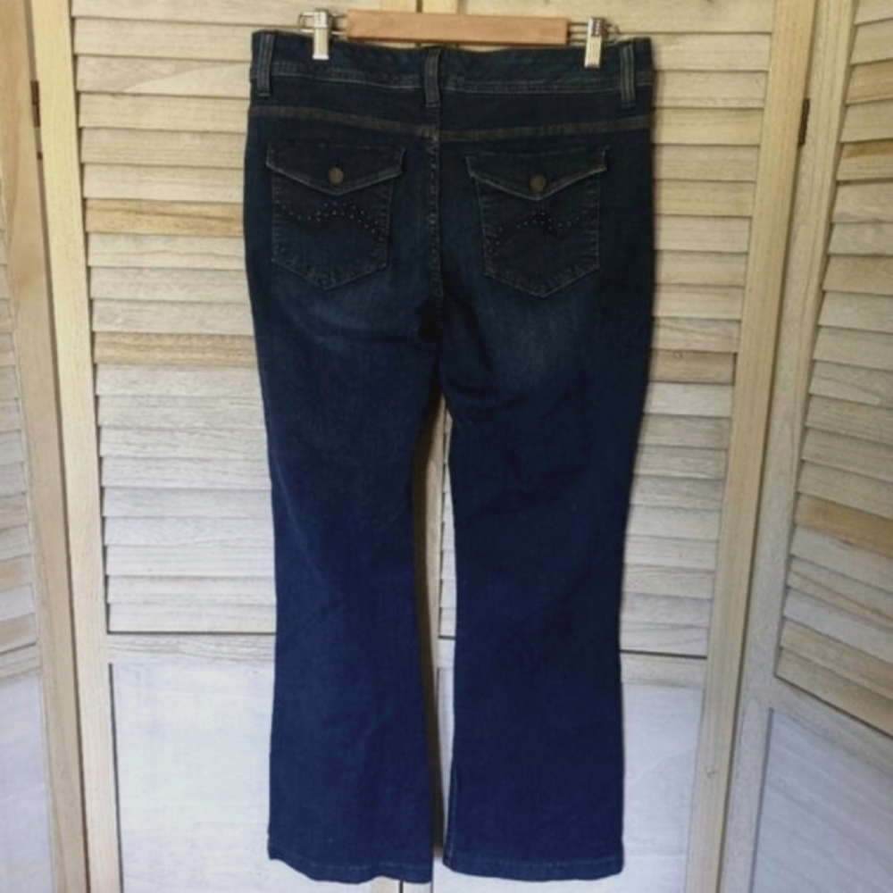 Lee Slender Secret Lower on the Waist Flap Pockets Jeans size 12 Short Stretch